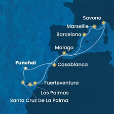 Costa Fortuna - Portugalsko, Maroko, Španělsko, Francie, Itálie (Funchal)