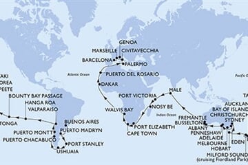 MSC MAGNIFICA - Argentina, Falklandy, Chile, Pitcairn, Franc. Polynésie, ... (Buenos Aires)