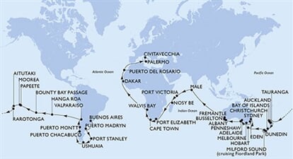 MSC Magnifica - Argentina, Falklandy, Chile, Pitcairn, Franc. Polynésie, ... (Buenos Aires)