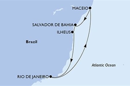 MSC ARMONIA - Brazília (a Salvador de Bahia-ből)