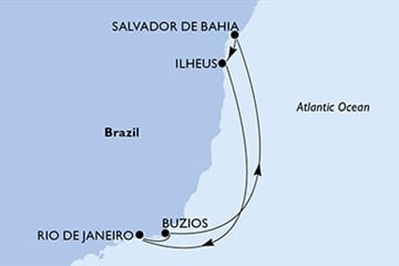 MSC ARMONIA - Brazília (a Rio de Janeiro-ből)