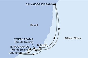 MSC SEAVIEW - Brazília (a Salvador de Bahia-ből)