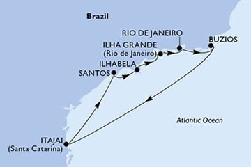 MSC LIRICA - Brazílie (z Rio de Janeira)