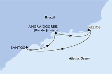 MSC Preziosa - Brazílie (Santos)