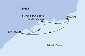 MSC Preziosa - Brazílie (Santos)
