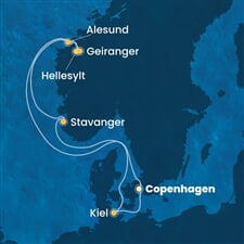 Costa Diadema - Dánsko, Norsko, Německo (z Kodaně)
