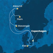 Costa Diadema - Dánsko, Norsko, Německo (z Kodaně)