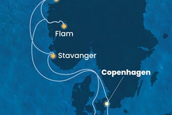 Costa Diadema - Dánsko, Norsko, Německo (z Kodaně)