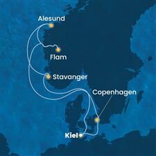 Costa Diadema - Německo, Dánsko, Norsko (z Kielu)