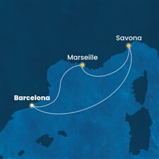 Costa Favolosa - Španělsko, Itálie, Francie (z Barcelony)
