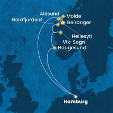 Costa Favolosa - Německo, Norsko (Hamburk)