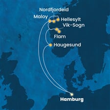 Costa Favolosa - Německo, Norsko (Hamburk)