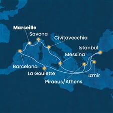 Costa Fortuna - Francie, Itálie, Turecko, Řecko, Tunisko, ... (z Marseille)