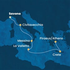 Costa Fortuna - Itálie, Malta, Řecko (ze Savony)