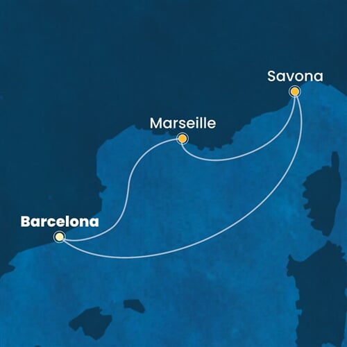 Trasa plavby CFS-BCN03A2W