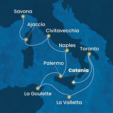 Costa Fascinosa - Itálie, Malta, Tunisko, Francie (Catania)