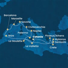 Costa Fascinosa - Itálie, Řecko, Malta, Španělsko, Francie, ... (Catania)