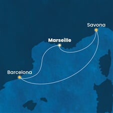 Costa Fascinosa - Francie, Itálie, Španělsko (z Marseille)