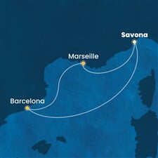 Costa Fascinosa - Itálie, Španělsko, Francie (ze Savony)