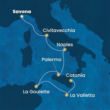 Costa Fascinosa - Itálie, Tunisko, Malta (ze Savony)