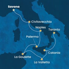 Costa Fascinosa - Itálie, Tunisko, Malta (ze Savony)