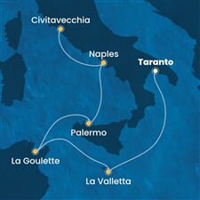 Costa Fascinosa - Malta, Tunisko, Itálie (Taranto)