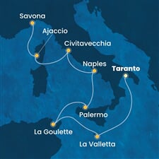 Costa Fascinosa - Malta, Tunisko, Itálie, Francie (Taranto)