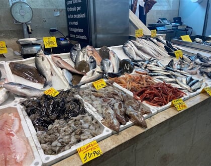 Trh San Benedetto, Cagliari, Sardinie