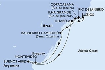 MSC Fantasia - Argentina, Brazílie, Uruguay (Buenos Aires)