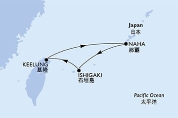 MSC Bellissima - Tchajwan, Japonsko (Keelung)