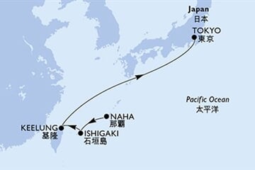 MSC Bellissima - Japonsko, Tchajwan (Naha)