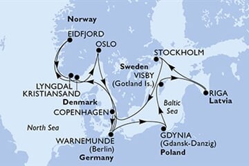 MSC MAGNIFICA - Dánsko, Německo, Norsko, Polsko, Švédsko, ... (z Kodaně)