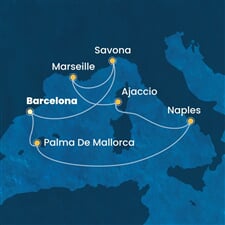 Costa Fascinosa - Španělsko, Itálie, Francie (z Barcelony)