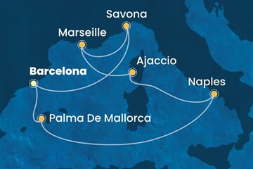 Costa Fascinosa - Španělsko, Itálie, Francie (z Barcelony)
