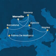 Costa Fascinosa - Francie, Itálie, Španělsko (z Marseille)