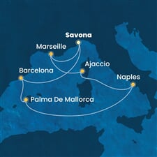 Costa Fascinosa - Itálie, Francie, Španělsko (ze Savony)