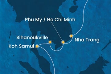 Costa Serena - Čína, Vietnam, Kambodža, Thajsko, Singapur (z Hongkongu)