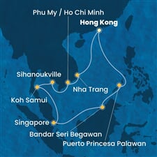 Costa Serena - Čína, Vietnam, Kambodža, Thajsko, Singapur, ... (z Hongkongu)