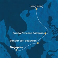 Costa Serena - Singapur, Brunej, Filipíny, Čína (ze Singapuru)