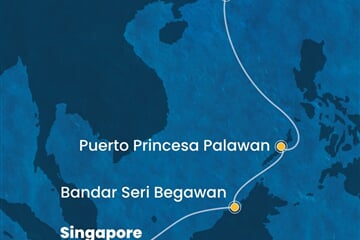 Costa Serena - Singapur, Brunej, Filipíny, Čína (ze Singapuru)