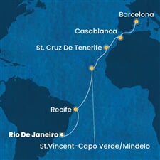 Costa Favolosa - Brazílie, Kapverdy, Španělsko, Maroko (z Rio de Janeira)