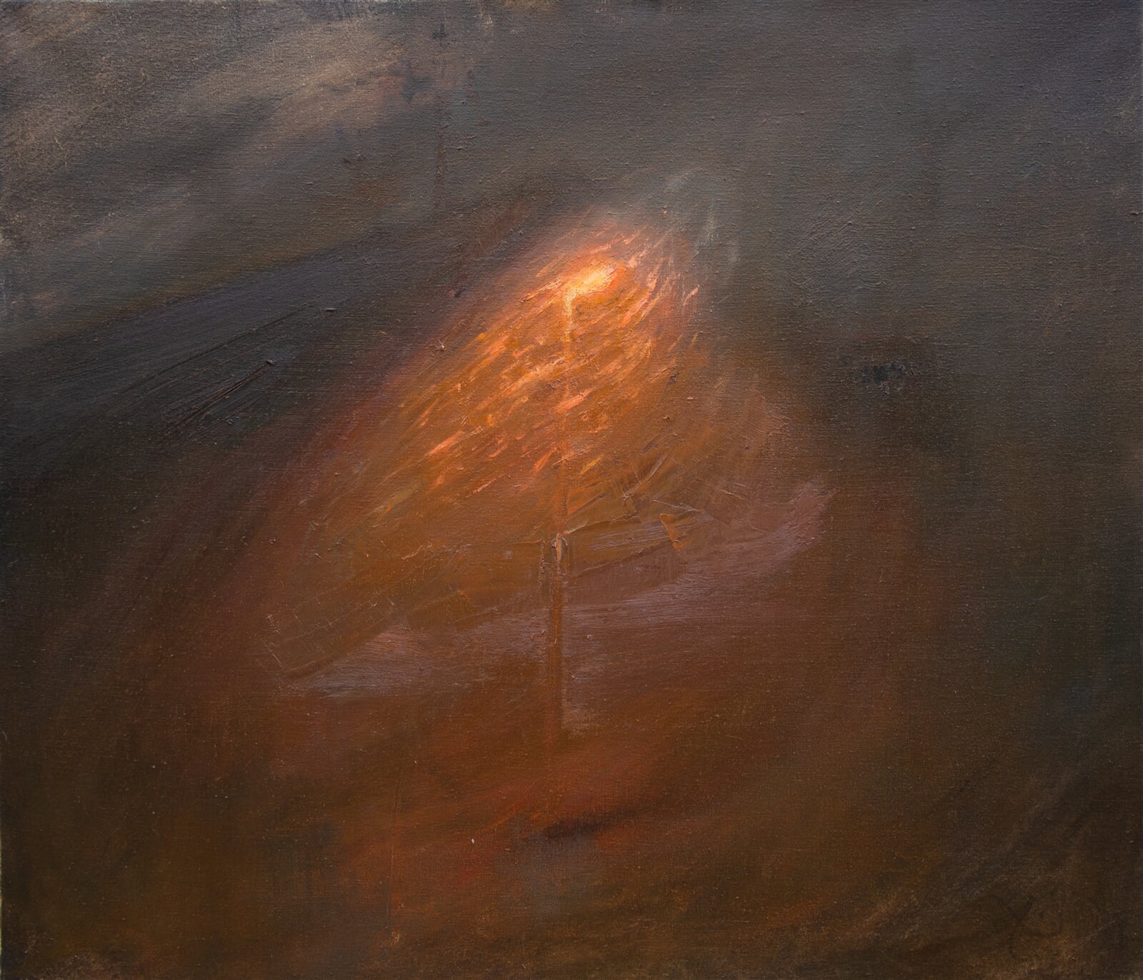 Adéla Topolová: Lampa, 65 × 75 cm