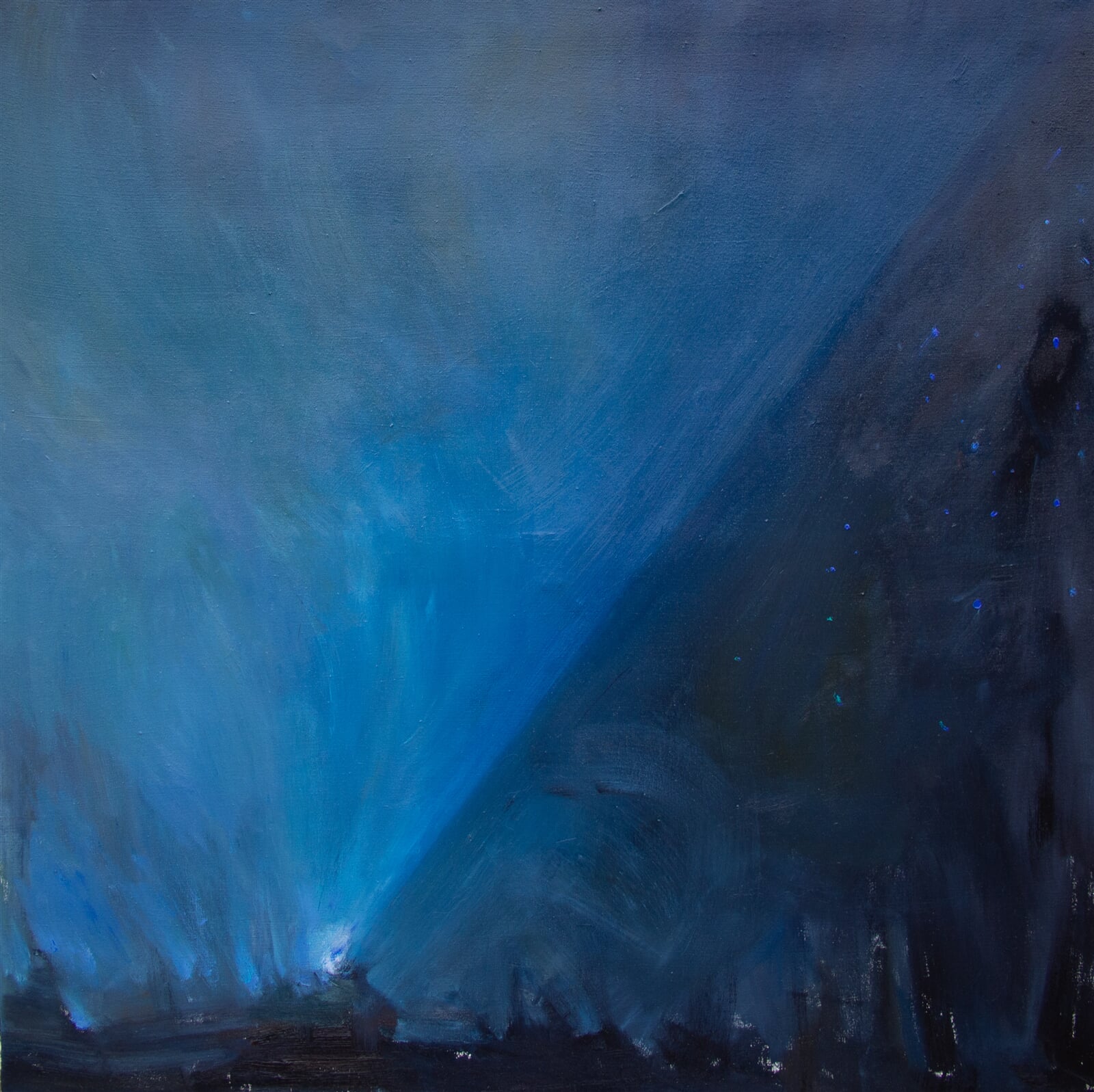 Adéla Topolová: Vysíláme, 110 × 110 cm
