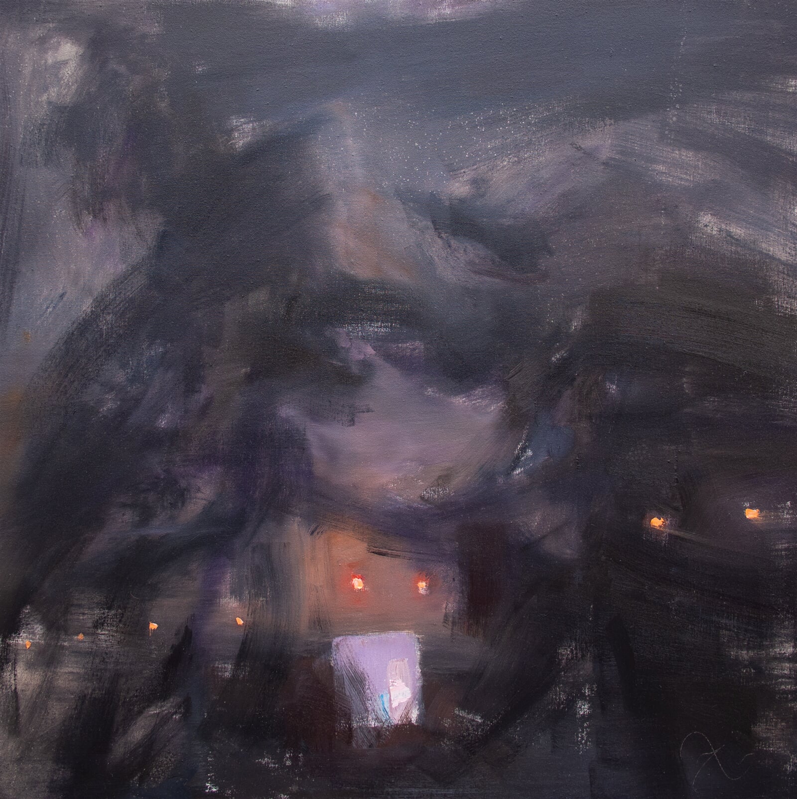 Adéla Topolová: Billboard II, 75 × 75 cm