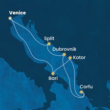 Costa Deliziosa - Itálie, Černá Hora, Řecko, Chorvatsko (z Benátek)