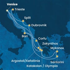 Costa Deliziosa - Itálie, Řecko, Chorvatsko (z Benátek)
