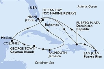 MSC SEASCAPE - Amerikai Egyesült Államok, Jamaica, Kajmán-szigetek, Mexikó, Bahamaszigetek, ... (a Miami-ből)