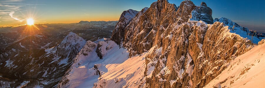 Dachstein, dovolená v létě i v zimě