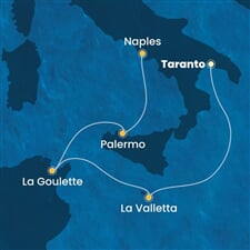 Costa Fascinosa - Malta, Tunisko, Itálie (Taranto)