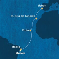Costa Pacifica - Brazílie, Španělsko, Portugalsko (Maceio)